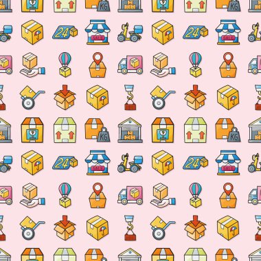 Lojistik ve nakliye simgeler kümesi, eps10