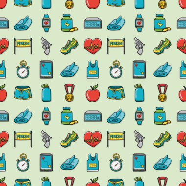 Maraton ve koşma simgeler kümesi, eps10