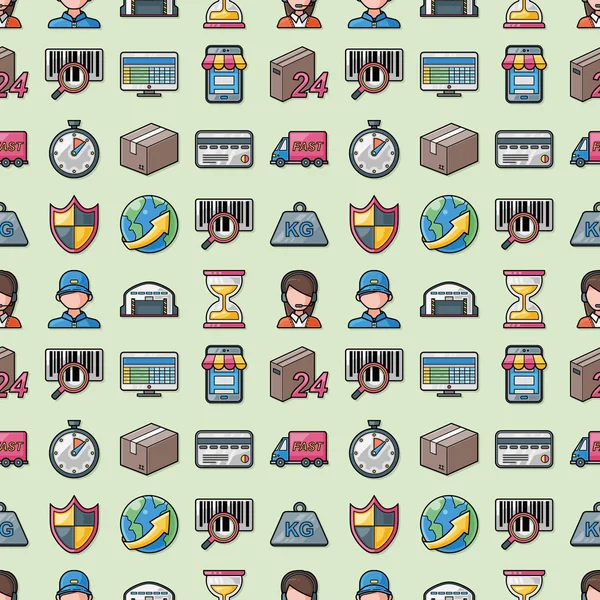 Lojistik ve nakliye simgeler kümesi, eps10