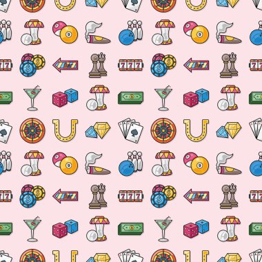 Casino ve kumar Icons set, eps10