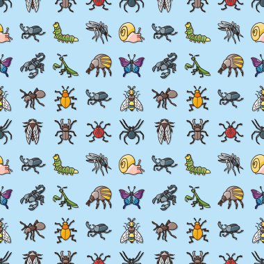 Böcekler ve Buglar simgeler kümesi, eps10