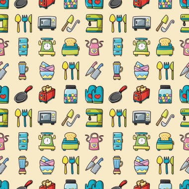 Mutfak ve pişirme Icons set, eps10