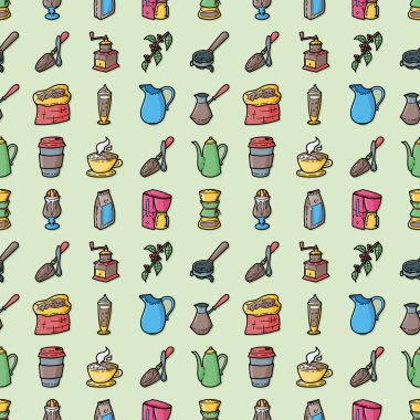 Kahve ve çay simgeler kümesi, eps10