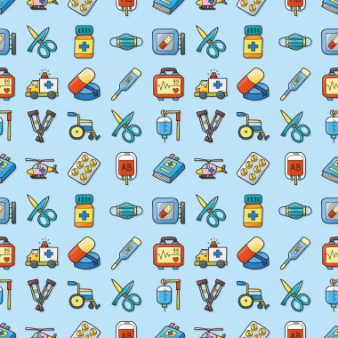 Hastane ve tıp Icons set, eps10