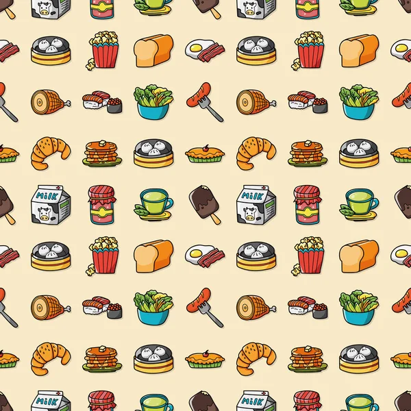 Набор иконок для еды и напитков, епс10 Лицензионные Стоковые Иллюстрации