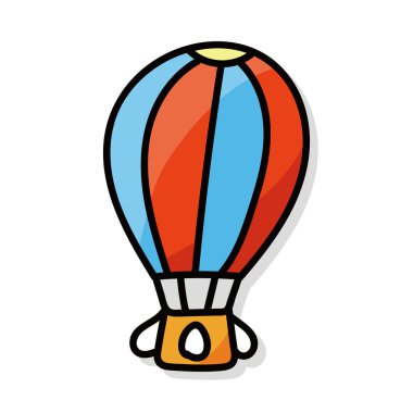 Sıcak Hava Balon renk doodle