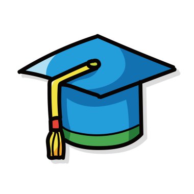 Mezuniyet duylu renk doodle