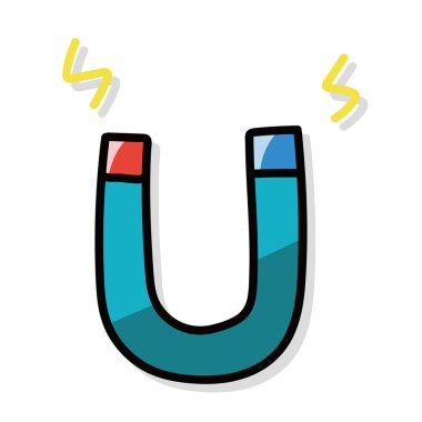 Mıknatıs rengi doodle