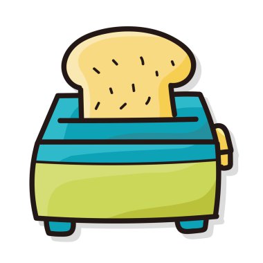 Ekmek kızartma makinesi renk doodle