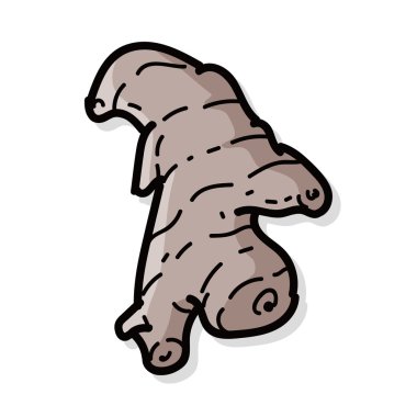 sebze zencefil rengi doodle