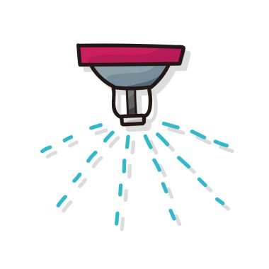 Sprinklers color doodle clipart