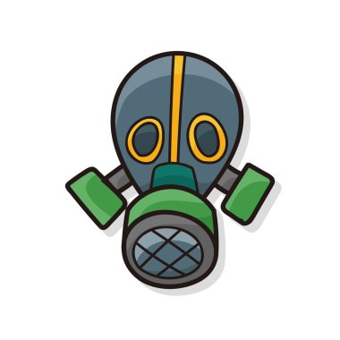 Gaz maskeleri renk doodle