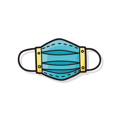 tıbbi maskesi renk doodle
