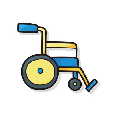 Tekerlekli sandalye renk doodle