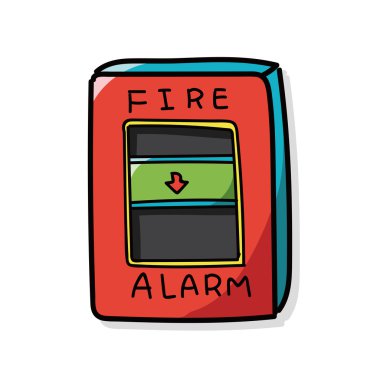 Yangın alarm renk doodle