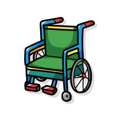Tekerlekli sandalye renk doodle