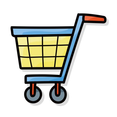 alışveriş sepeti renk doodle