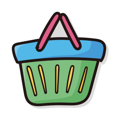 alışveriş sepeti renk doodle