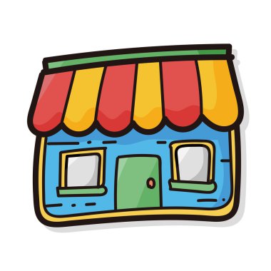 mağaza mağaza renk doodle