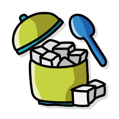 şeker renkli doodle
