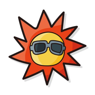 Güneş rengi doodle