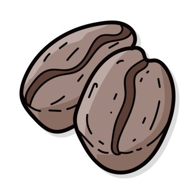 kahve çekirdeği renk doodle