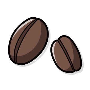 kahve çekirdeği renk doodle