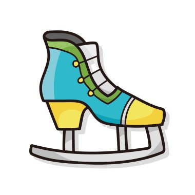 Tekerlekli paten doodle