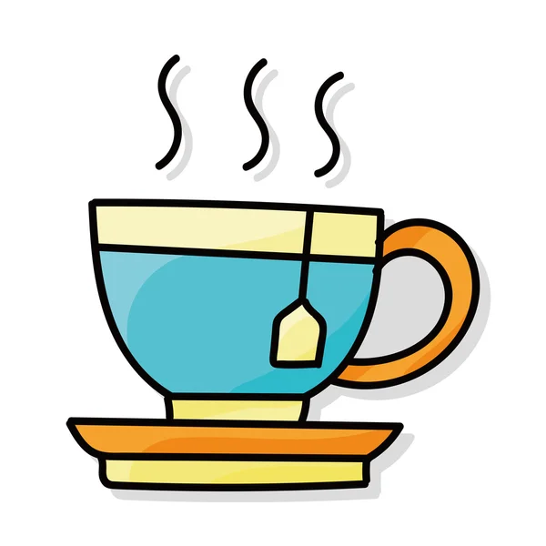 Каракули цвета горячего чая — стоковый вектор