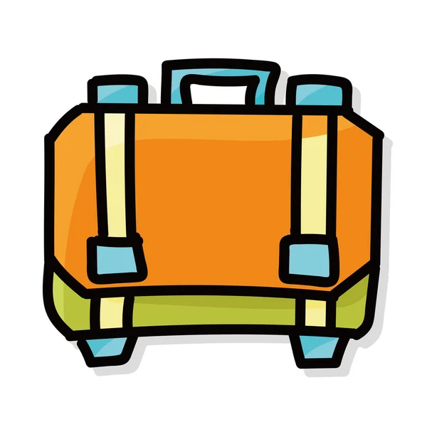Цветной портфель каракули — стоковый вектор