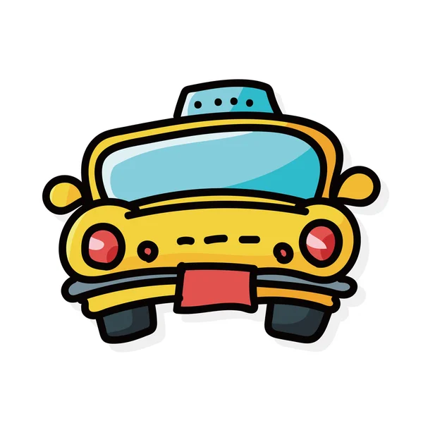 Taxi color doodle — Stock Vector