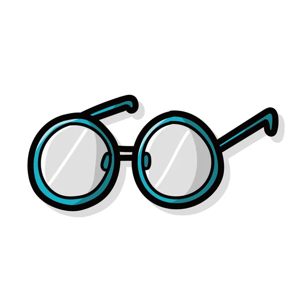 Doodle kolor okulary — Wektor stockowy