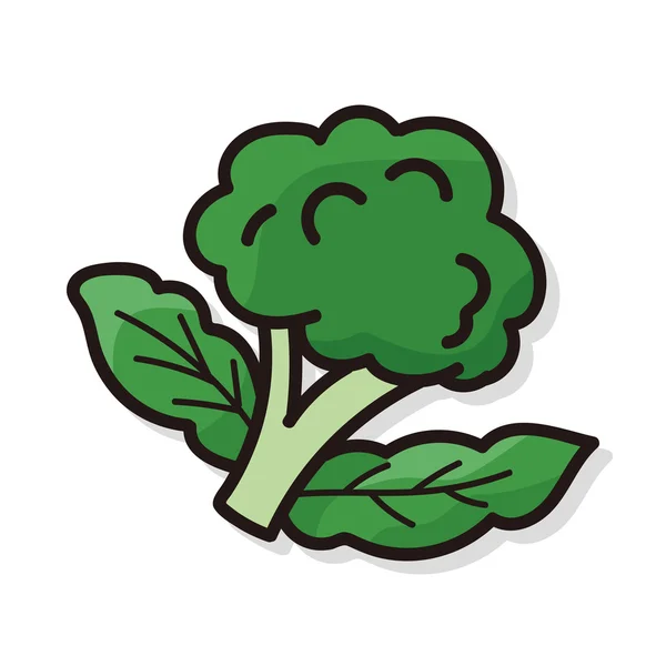 Plantaardige bloemkool kleur doodle — Stockvector