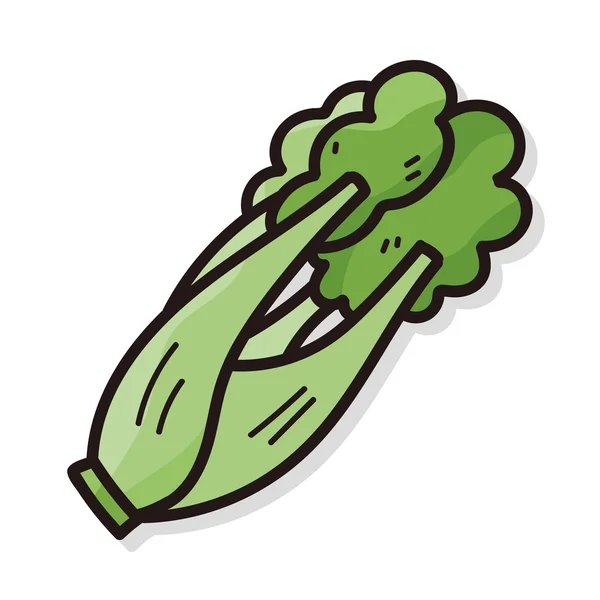 Doodle cor vegetal —  Vetores de Stock