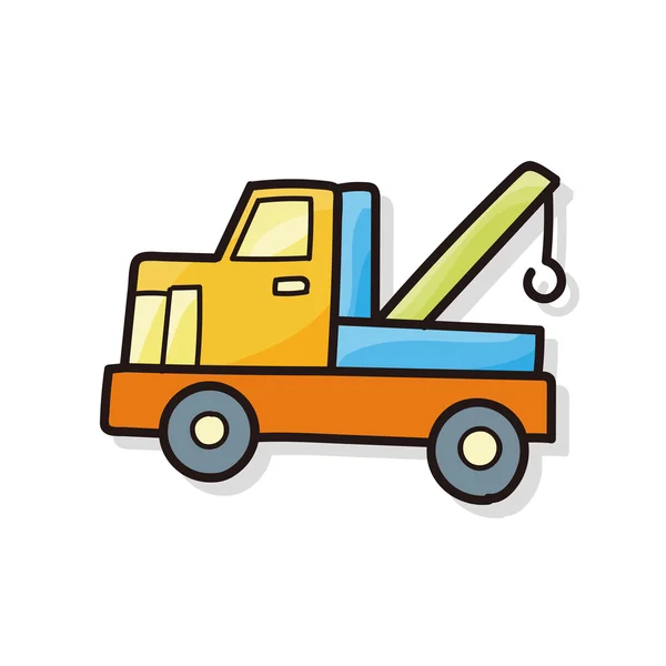 Camion couleur doodle — Image vectorielle