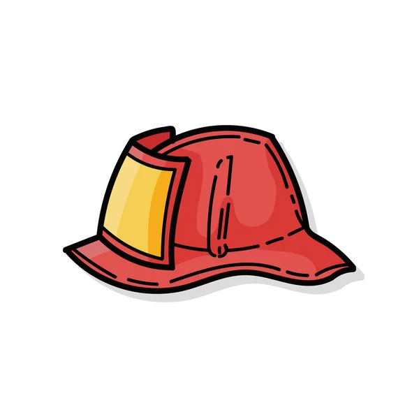 Fire hats color doodle — Stock Vector