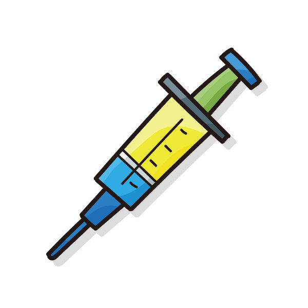 Шприцы цветные каракули
