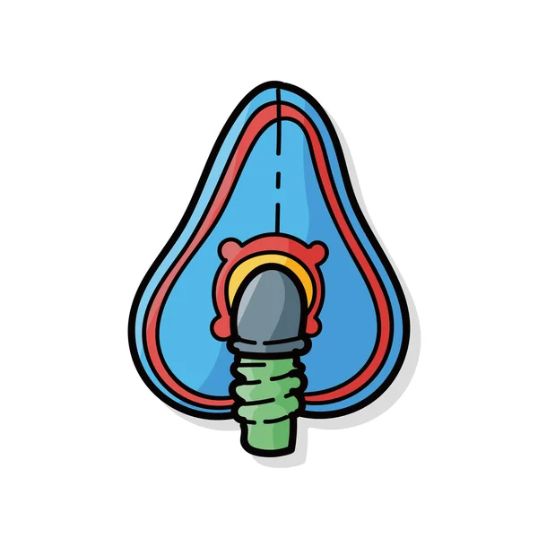 Oksijen maskesi renk doodle