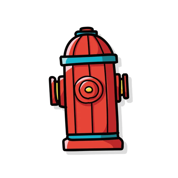 Brandpost färg doodle — Stock vektor