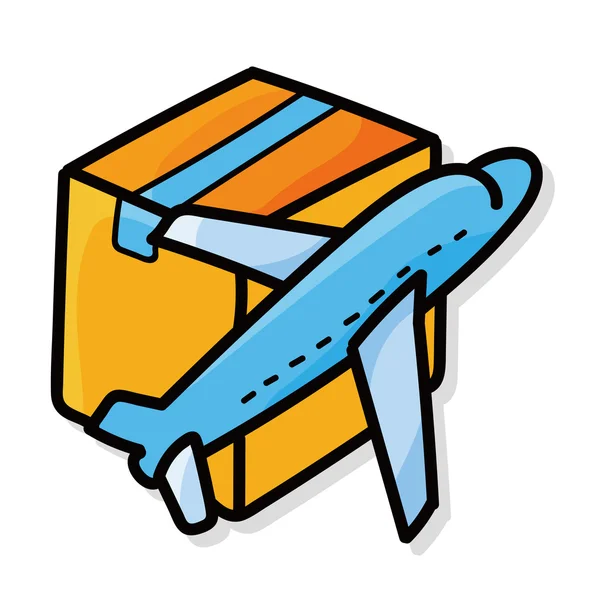 Freight doodle — Stock vektor