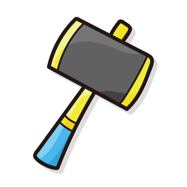 Hammer color doodle — Stock Vector