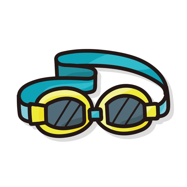 Goggles color doodle — Stock Vector