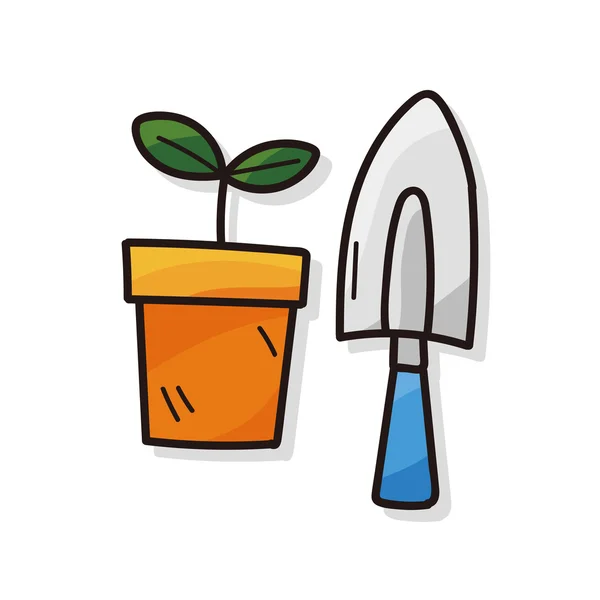 Doodle de jardinagem —  Vetores de Stock