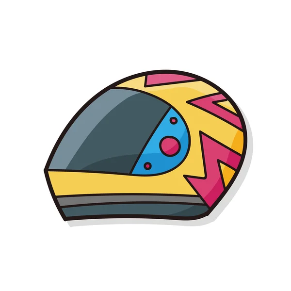 Garabato casco — Vector de stock