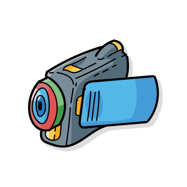 Kameran doodle — Stock vektor