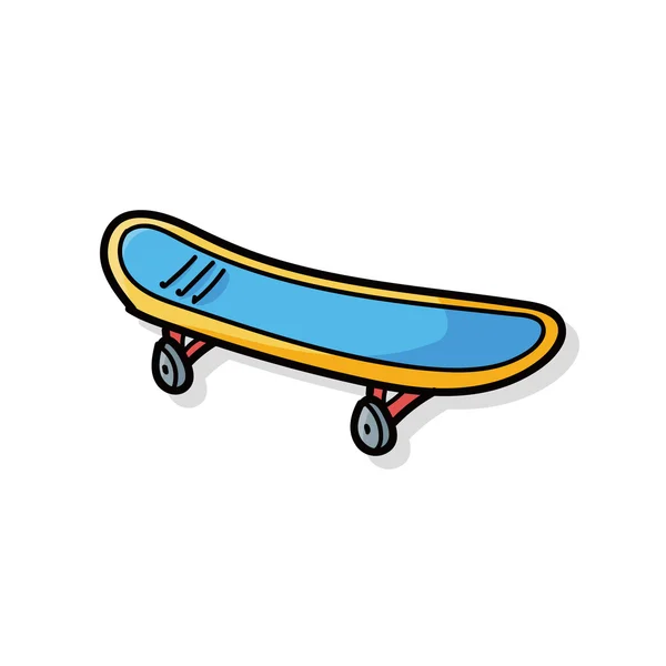 Skateboard doodle — Stock Vector