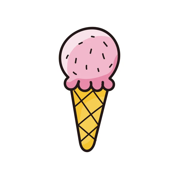 Garabato de helado — Vector de stock