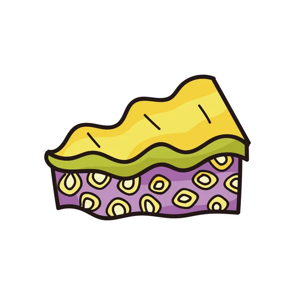 Gâteau doodle — Image vectorielle