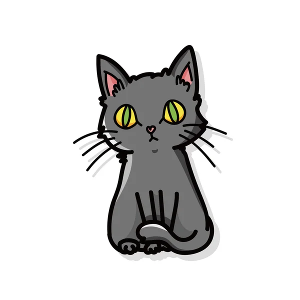 Katt doodle — Stock vektor