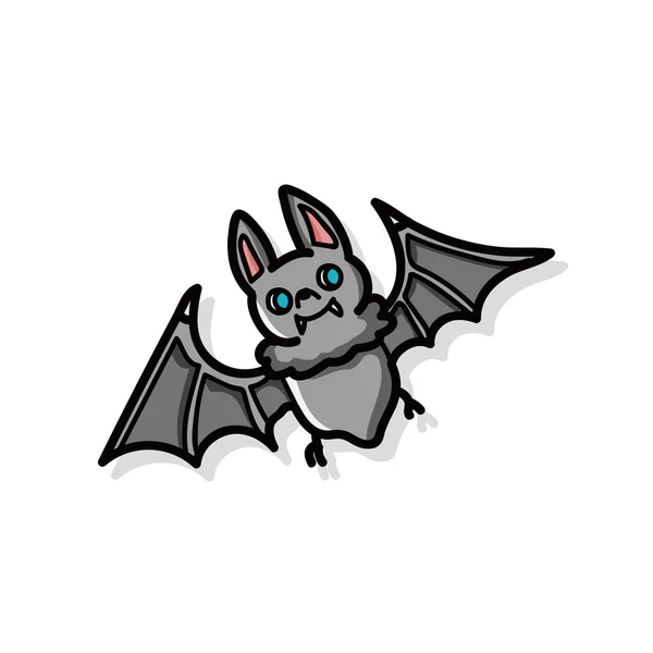 Garabato de murciélago — Vector de stock
